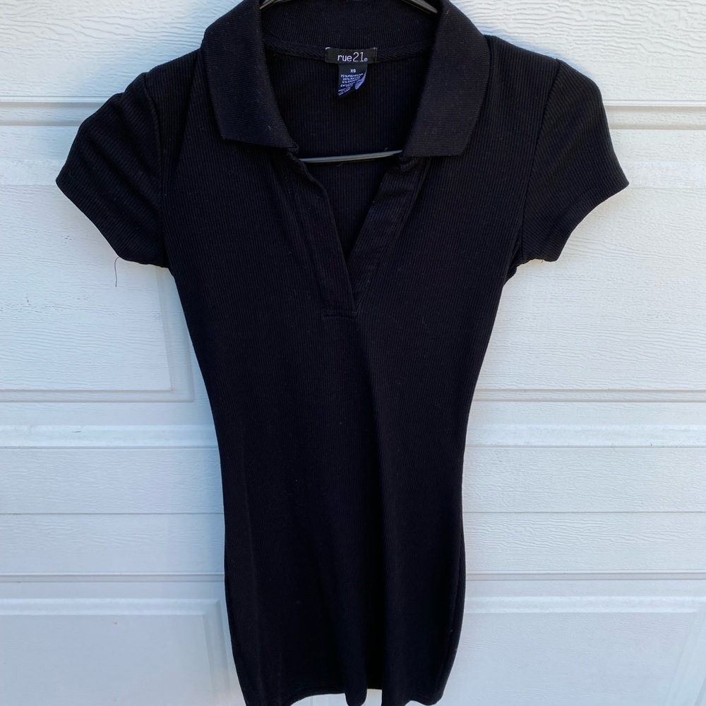 collared mini dress
